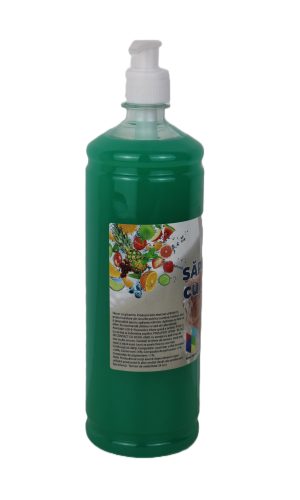 IDEEAL Sapun Lichid Economic Cu Glicerina - Flacon Pet - 1 L, Mar Verde