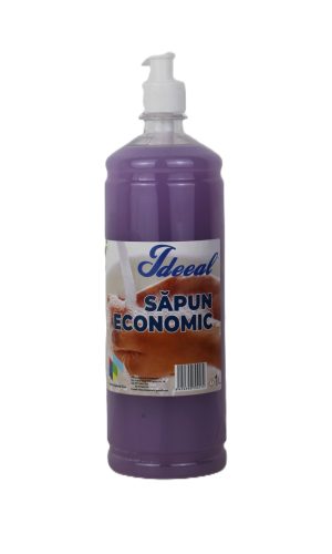 IDEEAL Sapun Lichid Economic - Flacon Pet - 1 L, Liliac