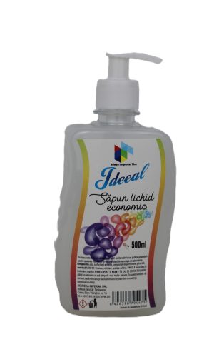 IDEEAL Sapun Lichid Economic - Flacon Pet - 0.5 L, White Pearl
