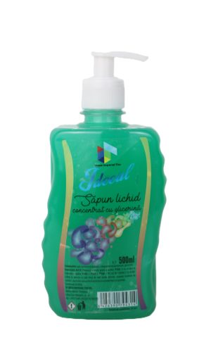IDEEAL Sapun Lichid Economic Cu Glicerina - Flacon Pet - 0.5 L, Mar Verde