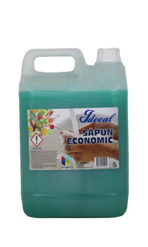 IDEEAL Sapun Lichid Economic - Canistra Hdpe - 5 L, Mar Verde