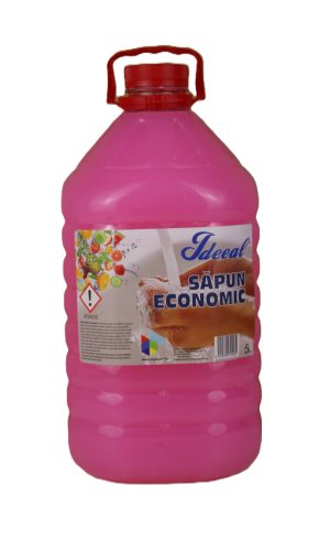 IDEEAL Sapun Lichid Economic - Flacon Pet - 5 L, Bubblegum