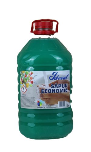IDEEAL Sapun Lichid Economic - Flacon Pet - 5 L, Mar Verde